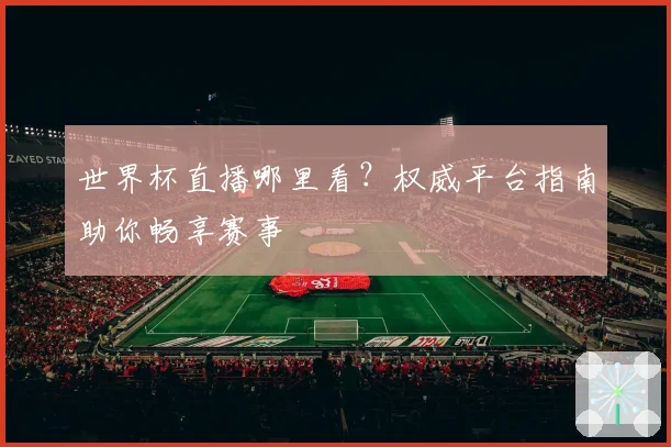 世界杯直播哪里看？权威平台指南助你畅享赛事